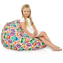 Poltrona Pouf Sacco L per bambini -Tessuto Stampato Premium – vista 21
