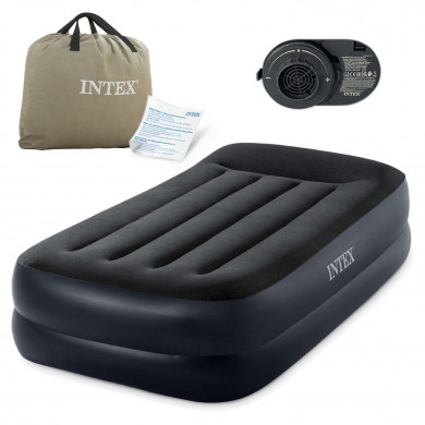 Materasso in velluto 191x99x42cm con pompa elettrica incorporata INTEX 64122ND