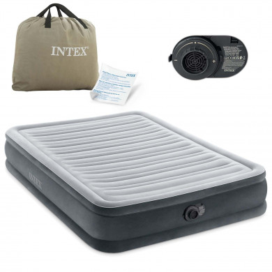 Materasso gonfiabile 191x137x33 con pompa elettrica incorporata INTEX 67768ND