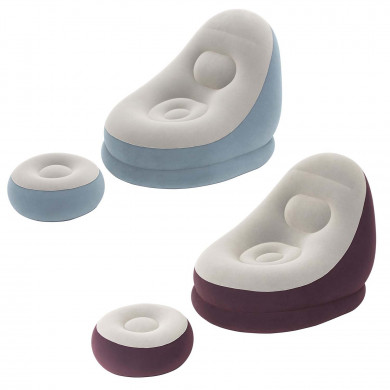 Sedia gonfiabile con poggiapiedi 122 x 94 x 81 cm Bestway 75053