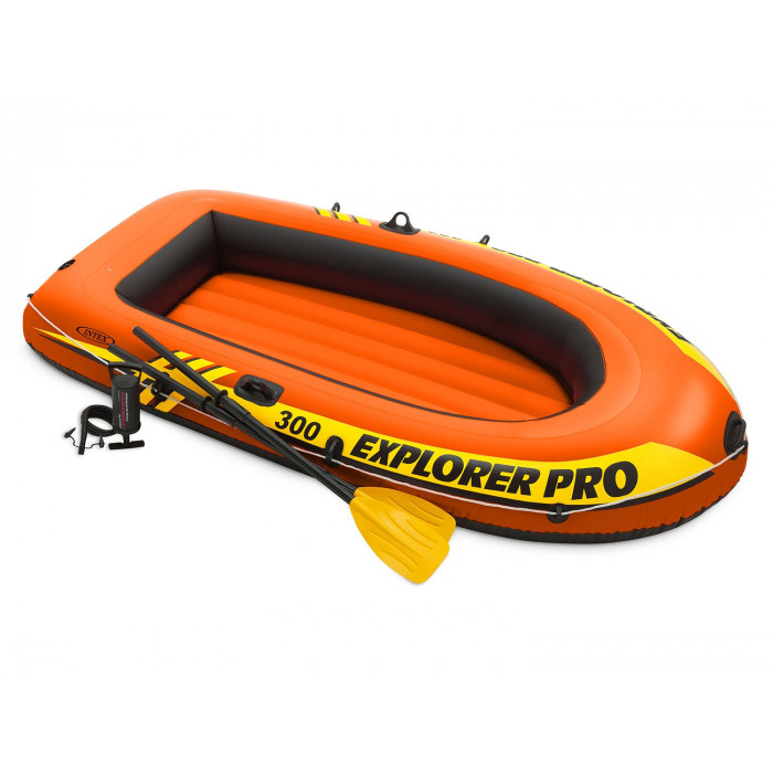 Pontone Explorer PRO 300 Set 244 x 117 x 36 cm pagaie + pompa INTEX 58358.
