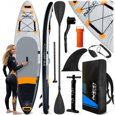 Tavola SUP Gonfiabile da Paddle Aquasurf 320 x 81 x 15 cm Neo-Sport 170001