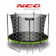 Trampolino da esterno da 3 metri/312 cm con rete interna e scaletta Neo-Sport