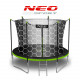 Trampolino da esterno da 8 piedi/252 cm con rete interna e scaletta Neo-Sport