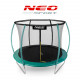 Trampolino da esterno 8ft/252cm con rete, paletti profilati e scaletta Neo-Sport