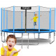 Trampolino da esterno 15ft/465cm con rete da esterno e scaletta