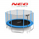 Trampolino da esterno 15ft/465cm con rete da esterno e scaletta