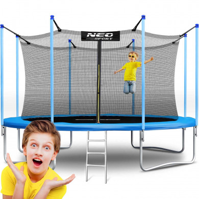 Trampolino da giardino 15ft/465cm con rete interna e scaletta