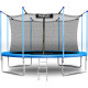 Trampolino da esterno 15ft/465cm con rete interna e scaletta