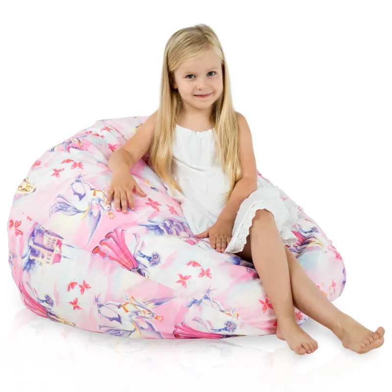 Poltrona Pouf Sacco L per bambini -Tessuto Stampato Premium – vista 14