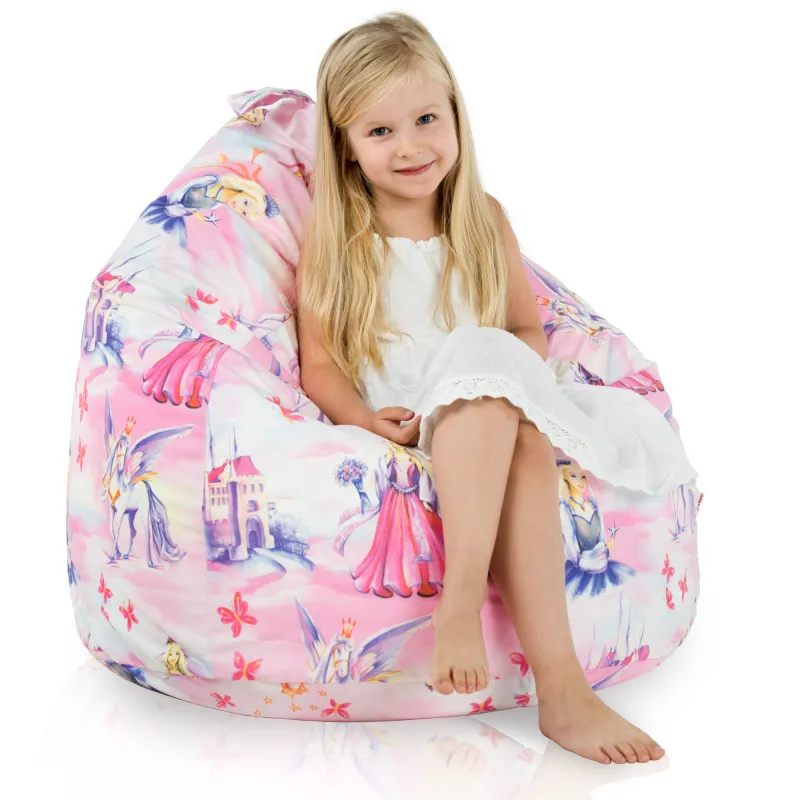 Poltrona Pouf Sacco L per bambini -Tessuto Stampato Premium – vista 13