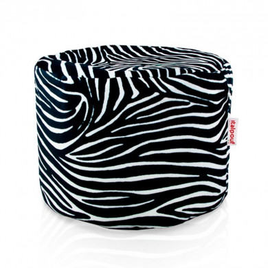Pouf zebrato cilindro