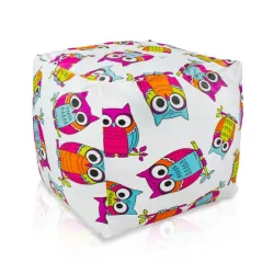 Pouf Cubo Quadrato - Tessuto Stampato Premium