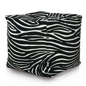 Pouf zebrato cubo