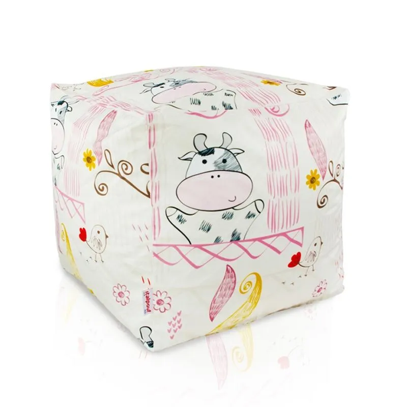 Pouf Cubo Quadrato - Tessuto Stampato Premium – vista 23