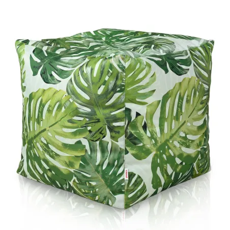 Pouf Cubo Quadrato - Tessuto Stampato Premium