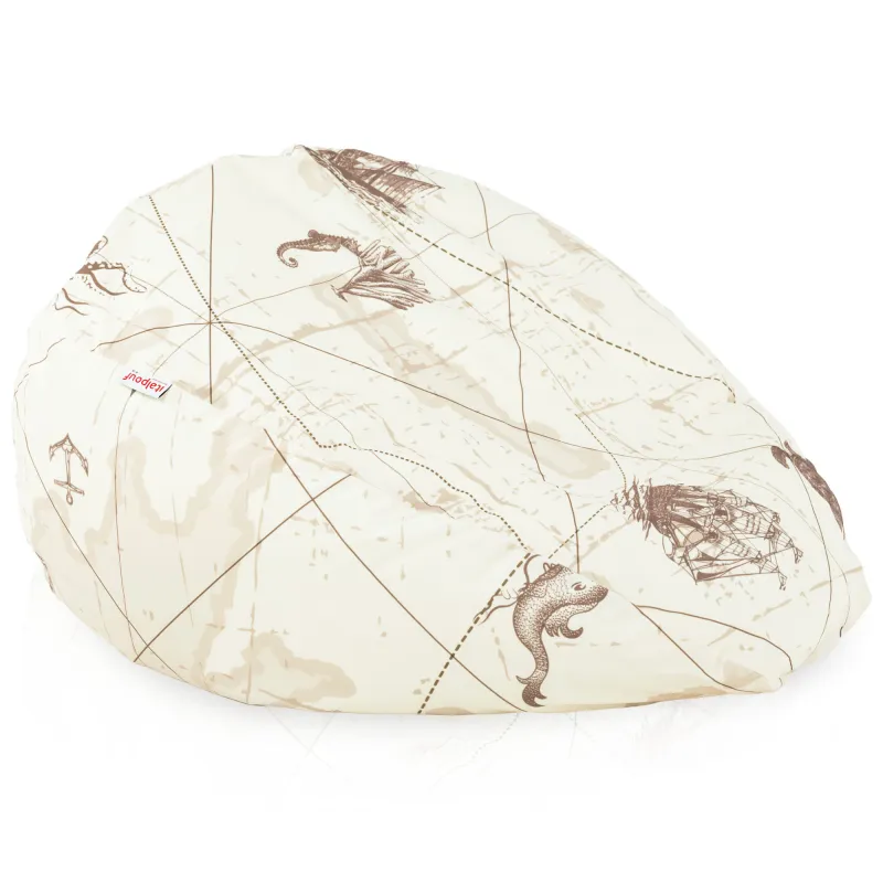 Poltrona Pouf Sacco L per bambini -Tessuto Stampato Premium – vista 59