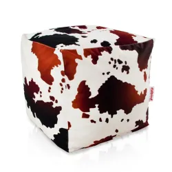 Pouf Cubo Quadrato - Tessuto Stampato Premium