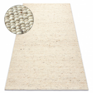 Tappeto beige NEPAL 2100 - lana, double face, naturale