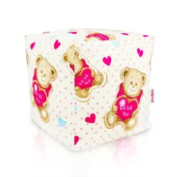 Pouf Cubo Quadrato - Tessuto Stampato Premium