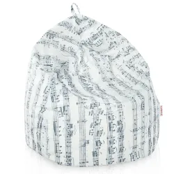 Poltrona Pouf Sacco per bambini -Tessuto Stampato Premium