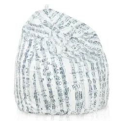 Poltrona Pouf Sacco - Tessuto Stampato Premium