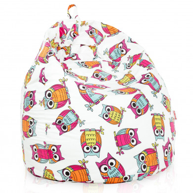Pouf sacco per bambini gufo