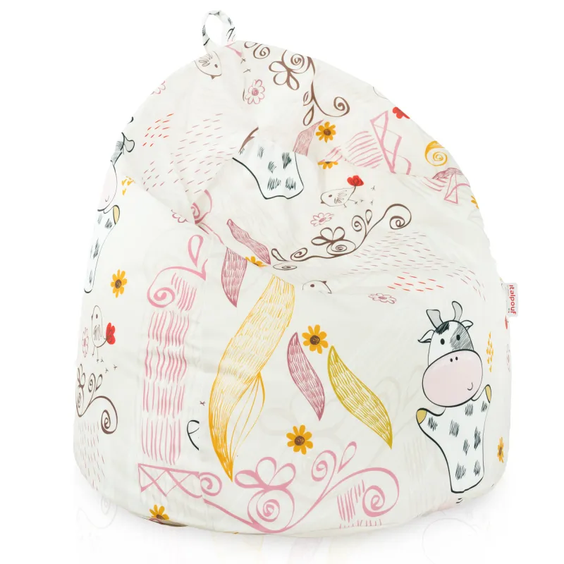 Poltrona Pouf Sacco L per bambini -Tessuto Stampato Premium – vista 38