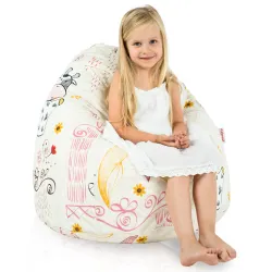 Poltrona Pouf Sacco L per bambini -Tessuto Stampato Premium – vista 40