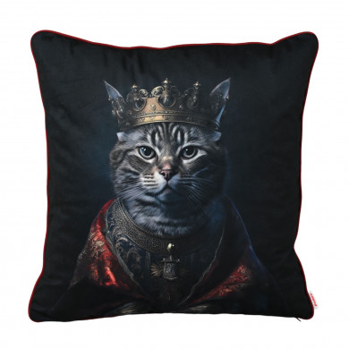 Cuscino decorativo Cat in the Crown.