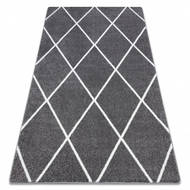 Tappeto SKETCH - F728 grigio/crema trellis - Rombi
