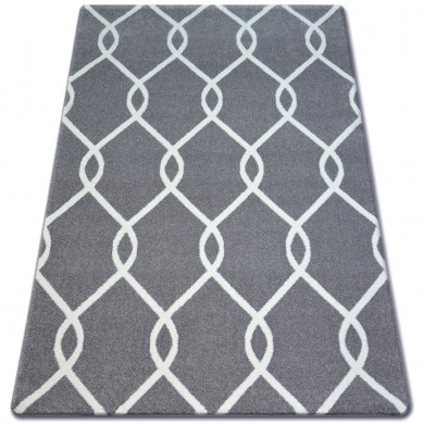 Tappeto SKETCH - F934 grigio/crema trellis