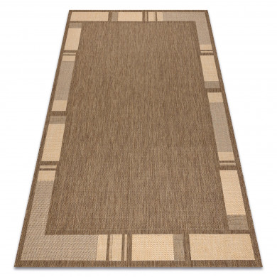 TAPPETO DI SPAGO SIZAL FLOORLUX 20195 caffè / mais