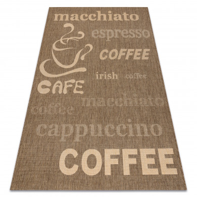 TAPPETO DI SPAGO SIZAL FLOORLUX 20221 coffe / mais