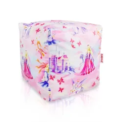 Pouf Cubo Quadrato - Tessuto Stampato Premium