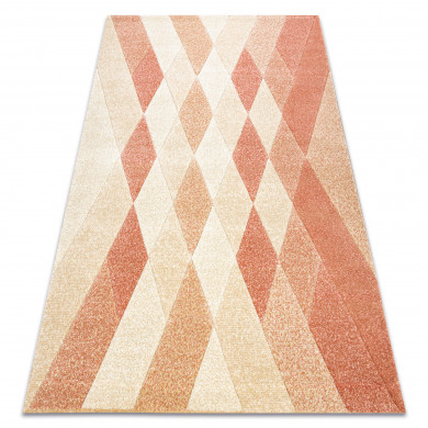 Tappeto FEEL 5674/17911 Quadri beige/terracotta