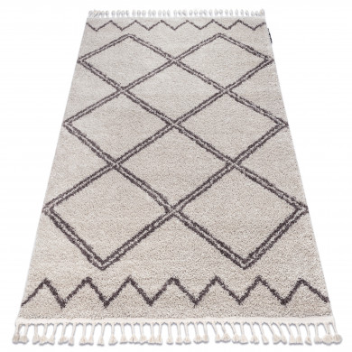 Tappeto BERBER ASILA B5970 crema / marrone Frange berbero marocchino shaggy