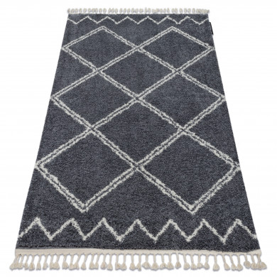 Tappeto BERBER ASILA B5970 grigio / bianco Frange berbero marocchino shaggy