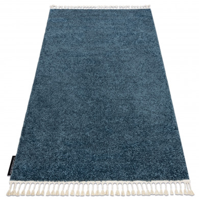 Tappeto BERBER 9000 blu Frange berbero marocchino shaggy