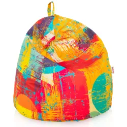 Poltrona Pouf Sacco per bambini -Tessuto Stampato Premium