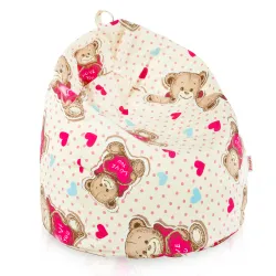 Poltrona Pouf Sacco per bambini -Tessuto Stampato Premium