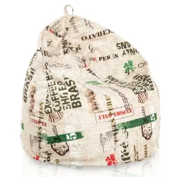 Poltrona Pouf Sacco per bambini -Tessuto Stampato Premium