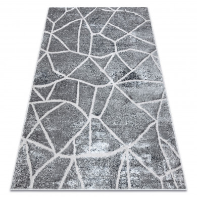 Tappeto MEFE moderno 2783 Marmo - Structural due livelli di pile grigio scuro
