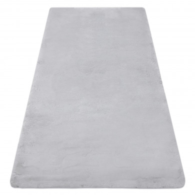Tappeto TEDDY Shaggy grigio molto spesso, peluche, antiscivolo, lavabile