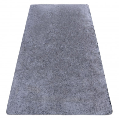 Tappeto da lavaggio moderno LAPIN shaggy antisdrucciolevole nero / avorio