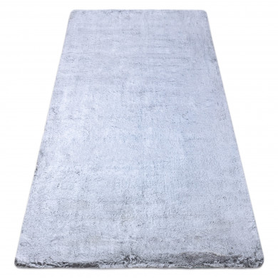 Tappeto da lavaggio moderno LAPIN shaggy antisdrucciolevole grigio / avorio
