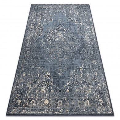 Tappeto NAIN Rosone vintage 7599/50911 blu scuro / beige