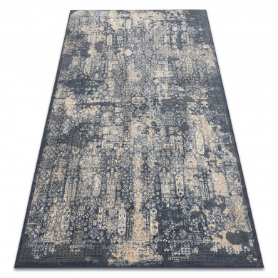Tappeto NAIN Rosone vintage 7591/50911 blu scuro / beige