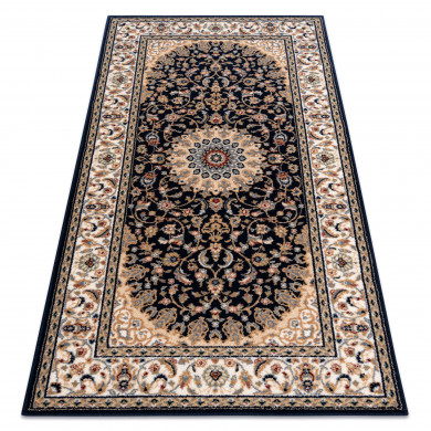 Tappeto NAIN Rosone, telaio 7177/51011 beige / nero