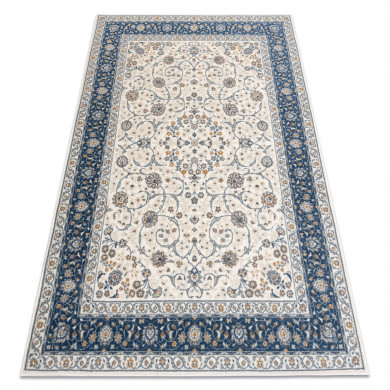 Tappeto NAIN Telaio ornamento 7179/51913 beige / blu scuro